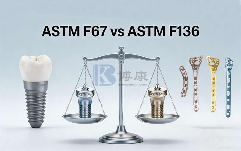 ASTM F67 বনাম ASTM F136: চিকিৎসা টাইটানিয়াম সামগ্রীর জন্য একটি ব্যাপক নির্দেশিকা